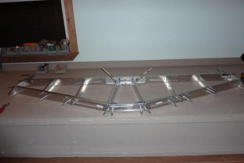 Completed preassembly of Horizontal  Tail  Assy