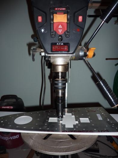 Set up for drilling countersinks