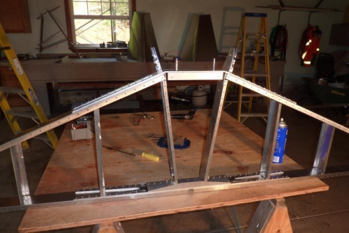 Completed horizontal tail frame-ready to skin