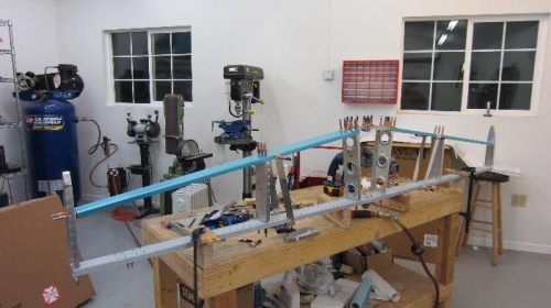 Most holes drilled (notice all the clecos)