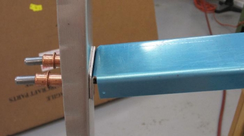 Shim on left end of front spar