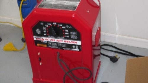 Cheap welder.  I'll have to make a rolling cart and extension cord for it.
