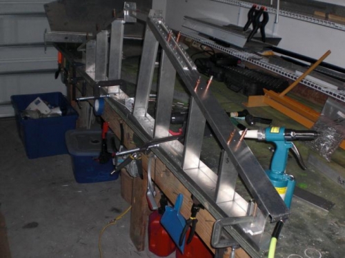 Ribs riveted and working on center