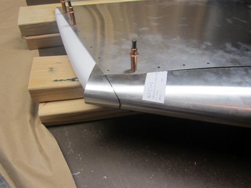 Mark trim line for tip rib