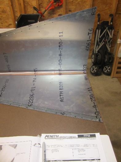 Nose rib marked for trim