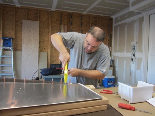 More hand riveting skin