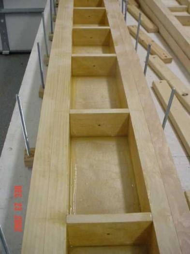 Plywood web on one side of spar caps