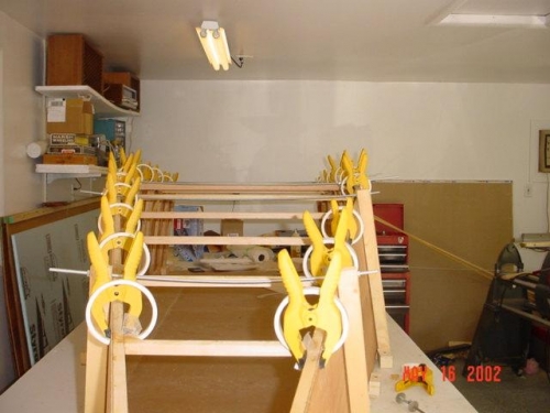 PVC Clamps to hold gussets in place