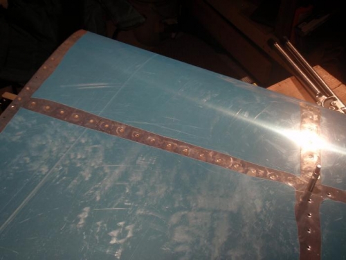 Riveting the VS Skin on