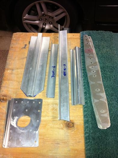 The tie down stock (upper left corner) was step one