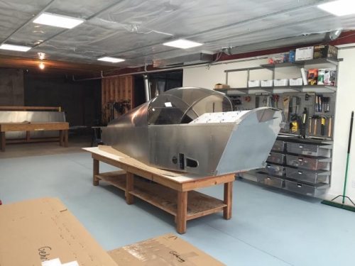 Fuselage in shop