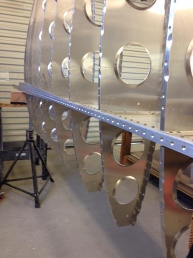 Counter sinking main spar holes