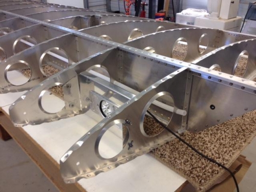 Landing light installed