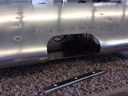 Completed landing light lens