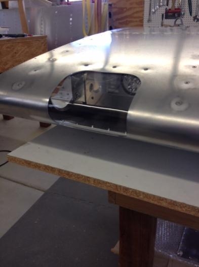 Installed landing light lens