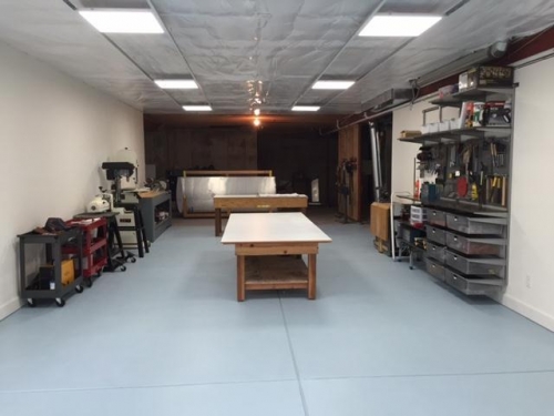 Denver shop - Wings in background