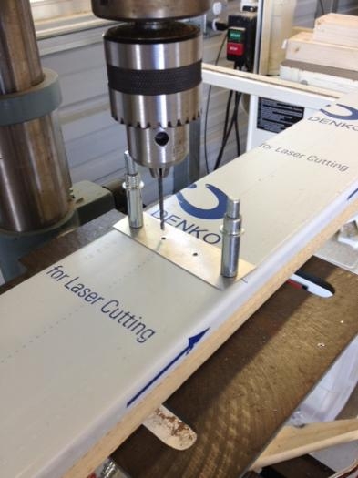 Completed drilling rear spar