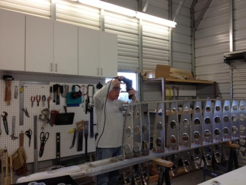 Dean drilling aft spar