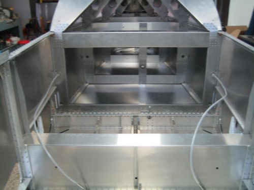 Rudder cables installed