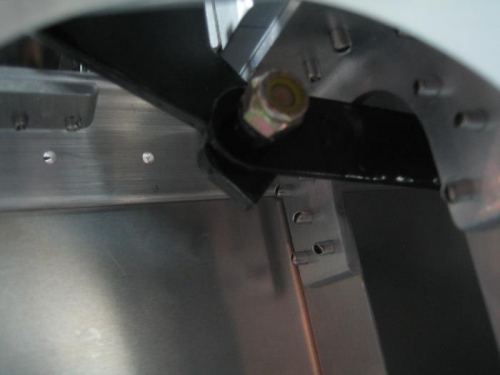 Elevator pushrod attached