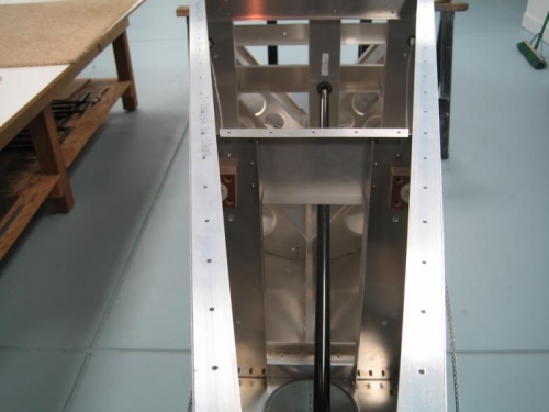 Elevator pushrod installed