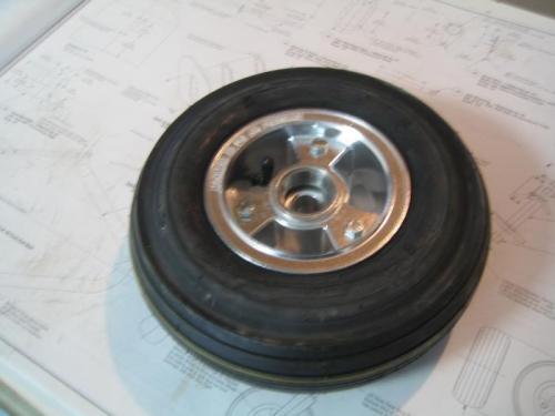 Assembled nose wheel