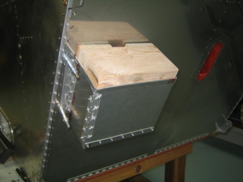 Installed battery box