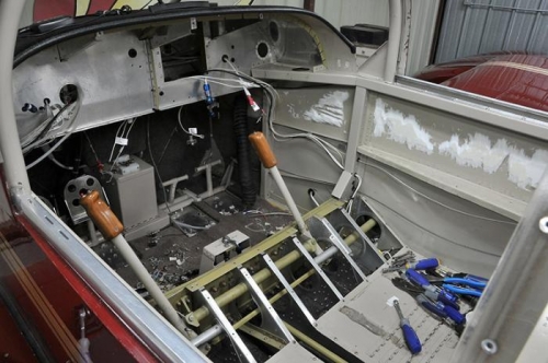 Radio Trays & Wiring Removed