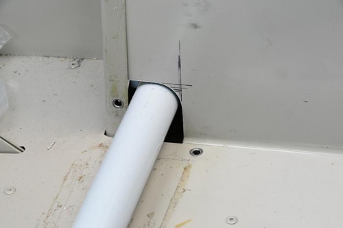 Flap Weldment Side Panel Notches