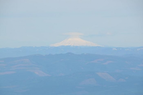 Enroute To Albany - Clouds Over Mountain Top