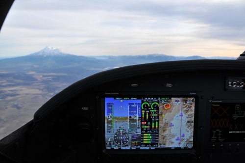 Enroute To Livermore - Dynon Skyview (Shasta In Background)