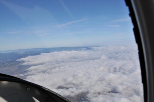 Enroute To Albany - Sacramento Valley Fogged In