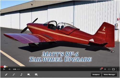 RV-6 Tail Wheel Upgrade