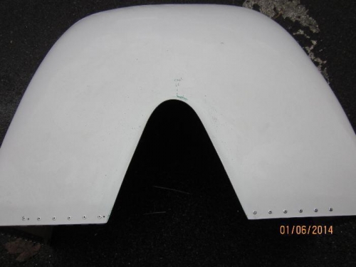Lower cowl cutout enlarged