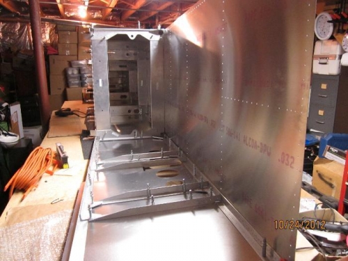 Right and bottom of forward fuselage