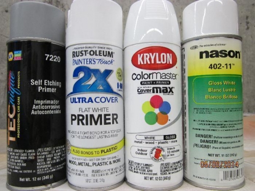 White primers and top coats