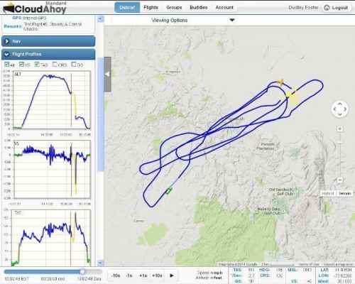 CloudAhoy data from iPad Mini (w/GPS)