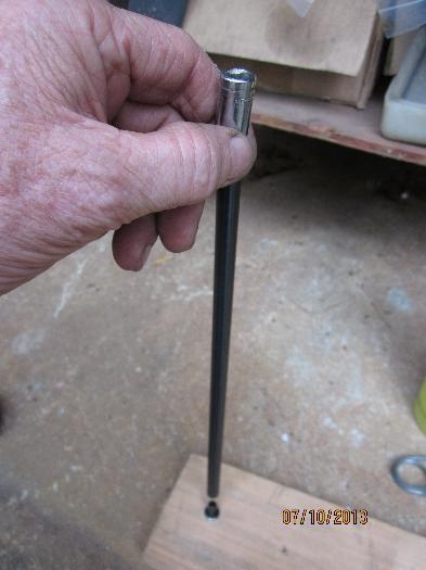 Installing push rod tip