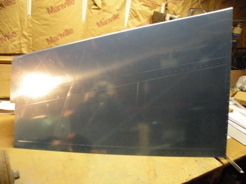 VS rivet lines scored with a soldering iron for vinyl removal.