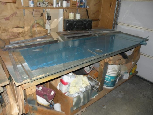 Holes in skeleton parts are deburred. Skins are next.