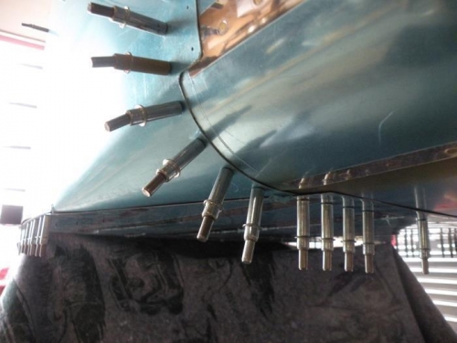 Left side skin after second try at the shape of the bend.