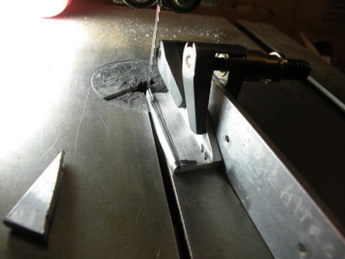 I needed a bit of help holding the F-719B for sawing.