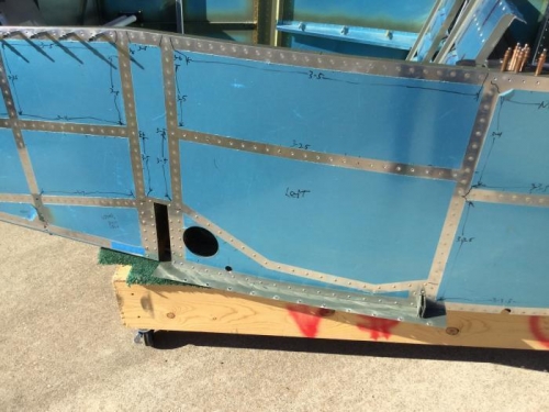 Left Flap Rod Holes, conduit hole, Tank Attach Area