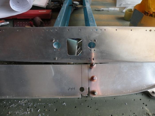 Electrical and static line passthroughs in the F-706 bulkhead.