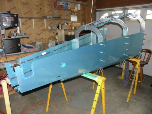 The aft fuslage shows good visual progress very quickly.