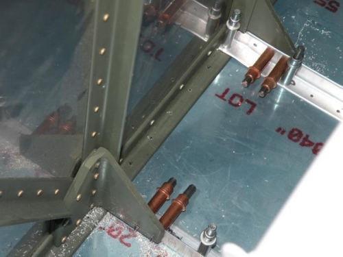 The last holes in this stage of building the fuselage are done.