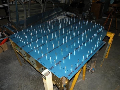 Drilling of the new skin is complete!