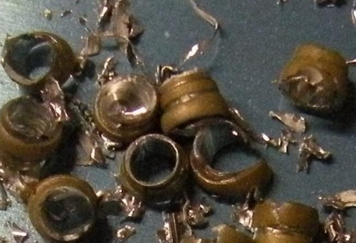 A closeup of some of the shop heads.