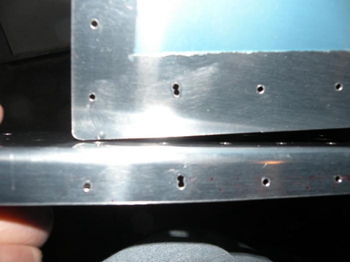 Bottom Inboard Rear Corner of Left Horizontal Stabilizer.
