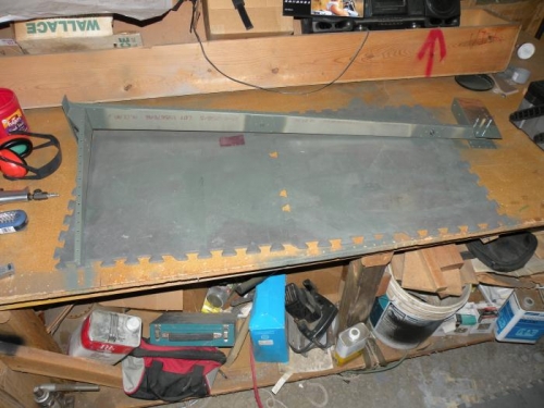 Rudder skeleton ready for skins.